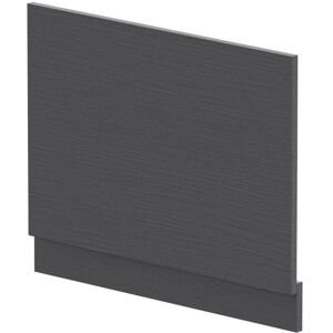 Balterley 700mm Edge/Power Straight End Bath Panel & Plinth - Textured Woodgrain Graphite Balterley 700mm Edge/Power Straight End Bath Panel & Plinth - Textured Woodgrain Graphite
