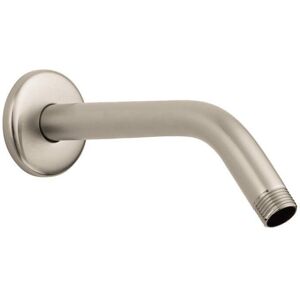 Hansgrohe Extended Length 9-inch Modern Showerarm in Brushed Nickel for Wall Mo Hansgrohe Extended Length 9-inch Modern Showerarm in Brushed Nickel for Wall Mo