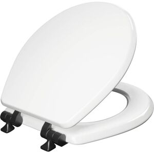 Bemis Mayfair 826MBSL 000 Benton Toilet Seat 1 Pack Round White with Matte Bemis Mayfair 826MBSL 000 Benton Toilet Seat 1 Pack Round White with Matte