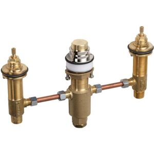 Hansgrohe 06607000 Rough 3-Hole Tub Filler Brass Hansgrohe 06607000 Rough 3-Hole Tub Filler Brass