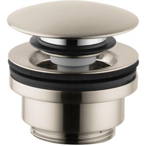 Hansgrohe 50100821 Sink Push Open Drain 1-1/4-Inch Brushed Nickel Hansgrohe 50100821 Sink Push Open Drain 1-1/4-Inch Brushed Nickel