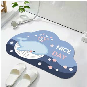 Unbranded (Blue Whale, 60x90cm23.6x35.4in) Cartoon Diatom Mud Cloud Toilet Bathroom Starte Unbranded (Blue Whale, 60x90cm23.6x35.4in) Cartoon Diatom Mud Cloud Toilet Bathroom Starte