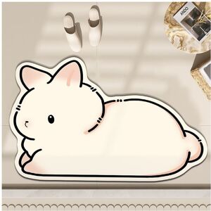 Unbranded (cute white rabbit, 50x80cm19.7x31.5in) Bathroom toilet sink cute cartoon diatom Unbranded (cute white rabbit, 50x80cm19.7x31.5in) Bathroom toilet sink cute cartoon diatom