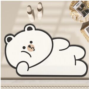 Unbranded (Sleepy White Bear, 50x80cm19.7x31.5in) Bathroom toilet sink cute cartoon diatom Unbranded (Sleepy White Bear, 50x80cm19.7x31.5in) Bathroom toilet sink cute cartoon diatom