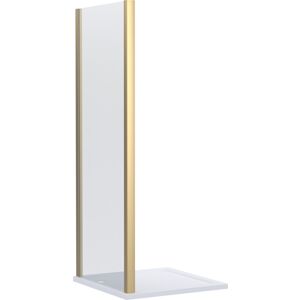 Balterley Contemporary Shower Enclosure 8mm Glass Side Panel, 1000mm, Brushed Brass Balterley Contemporary Shower Enclosure 8mm Glass Side Panel, 1000mm, Brushed Brass