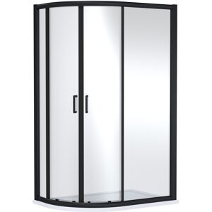 Balterley Contemporary 8mm Glass Offset Quadrant Shower Enclosure, 1200 x 800mm, Matt Blac Balterley Contemporary 8mm Glass Offset Quadrant Shower Enclosure, 1200 x 800mm, Matt Blac