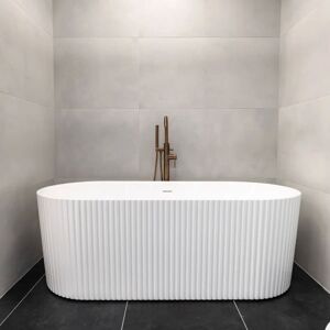 VODA Fluted Modern Freestanding Bath 1700 x 750mm VODA Fluted Modern Freestanding Bath 1700 x 750mm