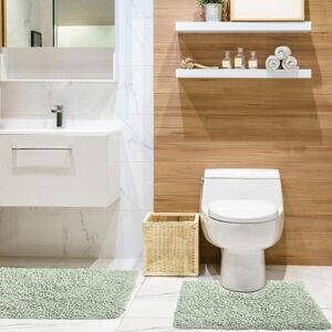 Emma Barclay Tumble Twist Pure Cotton 2pc Bath set in Green - Mat 50x80cm / Pede Emma Barclay Tumble Twist Pure Cotton 2pc Bath set in Green - Mat 50x80cm / Pede