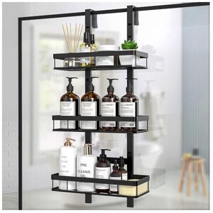 Diwoker Shower Caddy Hanging - 3-Tier Over Door Shower Shelf, Adjustable Height Diwoker Shower Caddy Hanging - 3-Tier Over Door Shower Shelf, Adjustable Height