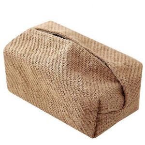 Unbranded (As show, One size) Japanese cotton linen cloth paper towel box simple home stay Unbranded (As show, One size) Japanese cotton linen cloth paper towel box simple home stay