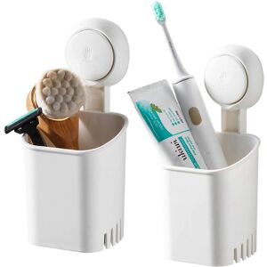 Unbranded (As show, One size) Toothbrush Holder Suction Cup 2 Pack, Drill-Free Electric To Unbranded (As show, One size) Toothbrush Holder Suction Cup 2 Pack, Drill-Free Electric To