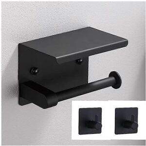 Unbranded (As show, One size) Toilet Paper Holder with Phone Shelf +2 Towel Robe Hooks, St Unbranded (As show, One size) Toilet Paper Holder with Phone Shelf +2 Towel Robe Hooks, St