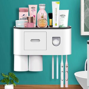 Unbranded (As show, One size) Automatic Toothpaste Dispenser Wall-Mounted Squeezer Kit wit Unbranded (As show, One size) Automatic Toothpaste Dispenser Wall-Mounted Squeezer Kit wit