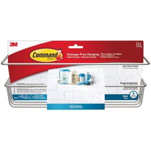 3M Bath31-sn Command Satin Nickel Bath Caddy 3kg 3M Bath31-sn Command Satin Nickel Bath Caddy 3kg
