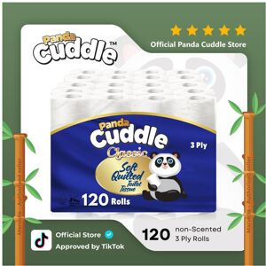 Unbranded (120 Rolls (10x12 BLUE)) 120 Panda Cuddle SOFTEESE 3PLY Toilet Tissue - Whit Unbranded (120 Rolls (10x12 BLUE)) 120 Panda Cuddle SOFTEESE 3PLY Toilet Tissue - Whit