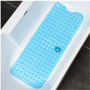 Unbranded (Transparent Light Blue) Suction Grip Extra Long Bath Shower Non Slip Mat Washab Unbranded (Transparent Light Blue) Suction Grip Extra Long Bath Shower Non Slip Mat Washab