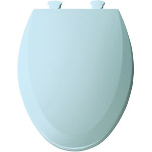 Bemis Round Enameled Wood Toilet Seat Dresden Blue Bemis Round Enameled Wood Toilet Seat Dresden Blue