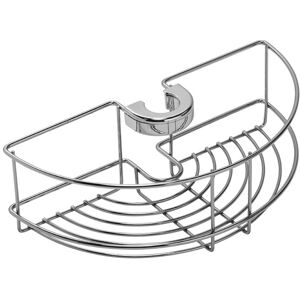 Croydex Clip On Riser Rail Shower Caddy - Easy to Fit Chrome Finish Bathroom Sto Croydex Clip On Riser Rail Shower Caddy - Easy to Fit Chrome Finish Bathroom Sto