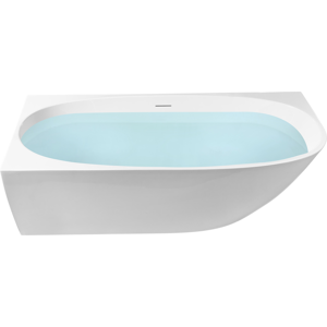Beliani Corner Bath PARNAIBA Right Hand 1700 x 800 mm White Beliani Corner Bath PARNAIBA Right Hand 1700 x 800 mm White