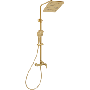Beliani Mixer Shower Set with Rainshower COLORADA Gold Beliani Mixer Shower Set with Rainshower COLORADA Gold