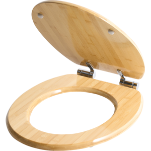 Beliani Toilet Seat CUAREIM Bamboo Wood Light Brown Beliani Toilet Seat CUAREIM Bamboo Wood Light Brown