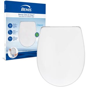 Bemis Universal Soft Close Toilet Seat - Quick Release White Duroplast Lid with Top Fi Bemis Universal Soft Close Toilet Seat - Quick Release White Duroplast Lid with Top Fi