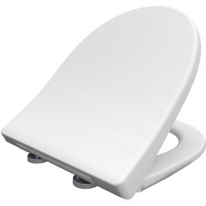 Bemis D-Shape Soft Close Toilet Seat - Quick Release Top Fixing White Duroplast Lid wi Bemis D-Shape Soft Close Toilet Seat - Quick Release Top Fixing White Duroplast Lid wi