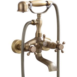Unbranded Clawfoot Tub Shower Faucet Set Brass, Wall Mounted, 2 Functions, Hot Cold With Unbranded Clawfoot Tub Shower Faucet Set Brass, Wall Mounted, 2 Functions, Hot Cold With