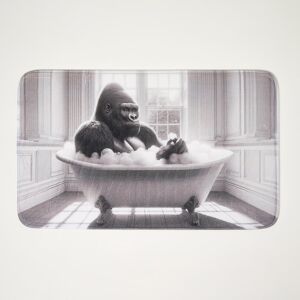 Homescapes Soft Gorilla Bath Mat, 45 x 75cm Homescapes Soft Gorilla Bath Mat, 45 x 75cm