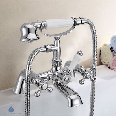 FNX Bathrooms Bath Tap Bathroom Shower Mixer Traditional Cross Head Style FNX Bathrooms Bath Tap Bathroom Shower Mixer Traditional Cross Head Style