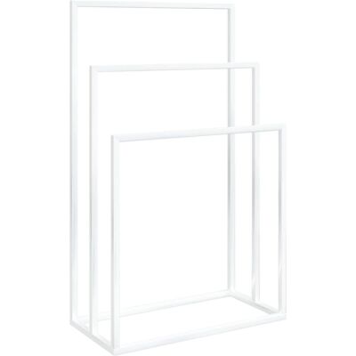 vidaXL Freestanding Towel Rack White 48x24x79 cm Iron - Bathroom Organizer vidaXL Freestanding Towel Rack White 48x24x79 cm Iron - Bathroom Organizer