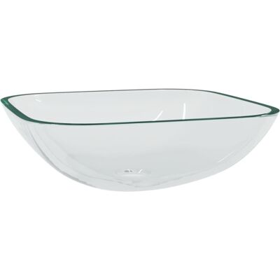 vidaXL Bathroom Glass Sink - Modern Transparent Basin vidaXL Bathroom Glass Sink - Modern Transparent Basin
