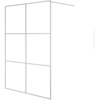 vidaXL Walk-in Shower Wall Silver - 140x195 cm - Shower Wall vidaXL Walk-in Shower Wall Silver - 140x195 cm - Shower Wall