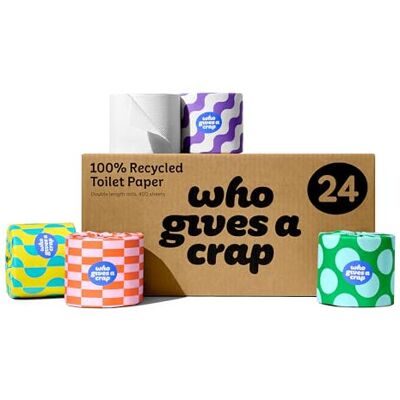 Who Gives A Crap - Eco Roll - 24 rolls - 3-Ply - Toilet Paper Who Gives A Crap - Eco Roll - 24 rolls - 3-Ply - Toilet Paper