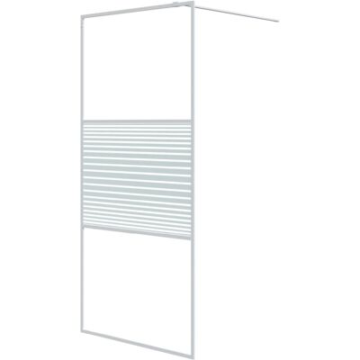 vidaXL Walk-in Shower Wall White 90x195 cm ESG Glass Enclosure vidaXL Walk-in Shower Wall White 90x195 cm ESG Glass Enclosure