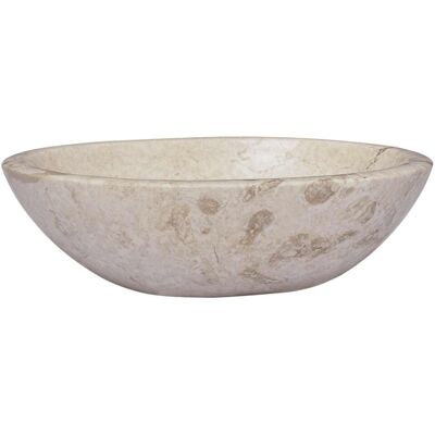 vidaXL Cream Marble Sink - Bathroom Washbasin vidaXL Cream Marble Sink - Bathroom Washbasin
