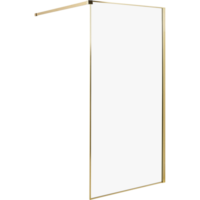 Beliani Shower Screen WASPAM 1000 x 1900 mm Gold Beliani Shower Screen WASPAM 1000 x 1900 mm Gold