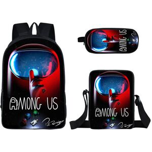 Unbranded (2) 3pcs Among Us Backpack Schoolbag Pencil Bag Student Unbranded (2) 3pcs Among Us Backpack Schoolbag Pencil Bag Student