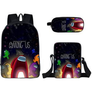 Unbranded (11) 3pcs Among Us Backpack Schoolbag Pencil Bag Student Unbranded (11) 3pcs Among Us Backpack Schoolbag Pencil Bag Student