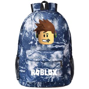 Unbranded (Lightning Blue) ROBLOX Game School Bag Backpack Student Casual Backpack Unbranded (Lightning Blue) ROBLOX Game School Bag Backpack Student Casual Backpack