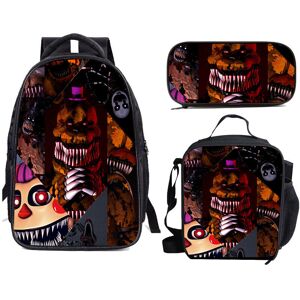 Unbranded (04, 3PCS) Five Nights at Freddy's School Bag Backpack Lunch Bag Pencil Case Kid Unbranded (04, 3PCS) Five Nights at Freddy's School Bag Backpack Lunch Bag Pencil Case Kid