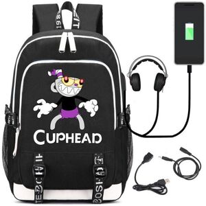 Unbranded (H) Cuphead Backpack USB Charging Port Schoolbag Men Mochila Laptop Bags Unbranded (H) Cuphead Backpack USB Charging Port Schoolbag Men Mochila Laptop Bags