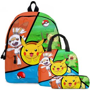 Unbranded (06, 3PCS) Pokémon Pikachu Backpack Lunch Bag Pencil Case Set Kids Gift Unbranded (06, 3PCS) Pokémon Pikachu Backpack Lunch Bag Pencil Case Set Kids Gift