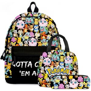 Unbranded (08, 3PCS) Pokémon Pikachu Backpack Lunch Bag Pencil Case Set Kids Gift Unbranded (08, 3PCS) Pokémon Pikachu Backpack Lunch Bag Pencil Case Set Kids Gift