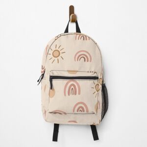 Famgem Backpack Boho Suns and Rainbows School Bag Travel 15" Famgem Backpack Boho Suns and Rainbows School Bag Travel 15"