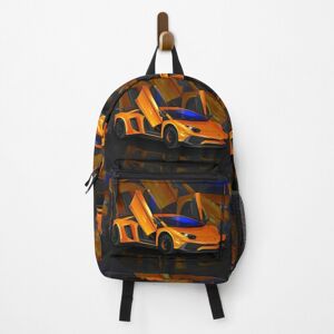 Famgem Backpack Car Lamborghini School Bag Travel 15" Famgem Backpack Car Lamborghini School Bag Travel 15"