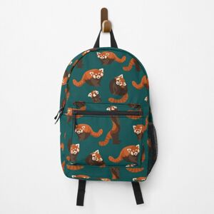 Famgem Backpack RED PANDA PATTERN School Bag Travel 15" Famgem Backpack RED PANDA PATTERN School Bag Travel 15"
