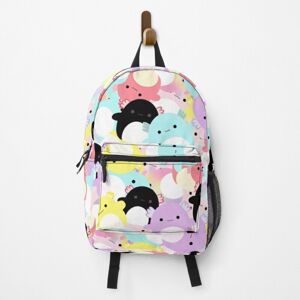 Famgem Backpack ORIGINAL Squishymellow axolotl chaos School Bag Travel 15" Famgem Backpack ORIGINAL Squishymellow axolotl chaos School Bag Travel 15"