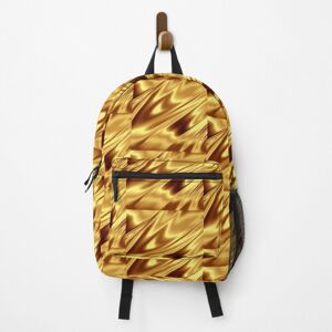 Famgem Backpack Super Shiny Gold Merchandise School Bag Travel 15" Famgem Backpack Super Shiny Gold Merchandise School Bag Travel 15"