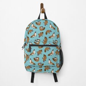Famgem Platypus Print Backpack – All-Over Cute Design, 15-Inch School/Travel Bag, Durab Famgem Platypus Print Backpack – All-Over Cute Design, 15-Inch School/Travel Bag, Durab
